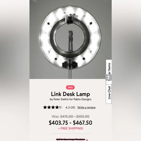 Allsteel Link Pablo LED Lamp - Picture 3 of 9